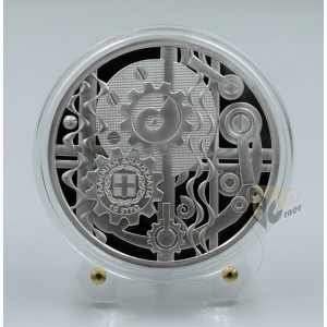 Greece 2024 Archimedes screw Ancient Greek Technology Silver Proof Coin 