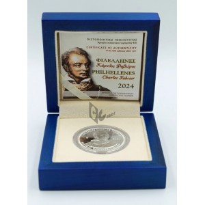 Greece 2024 Charles Fabvier 10 Euro Proof Silver Coin