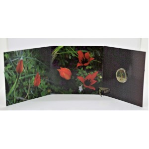 Greece 2019 Tulipa Goulimyi 5 Euro Colorized Coin 