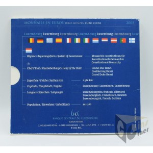 Luxembourg 2003 - FDC Euro Set 100 years Adolphe Bridge - Pont Adolphe