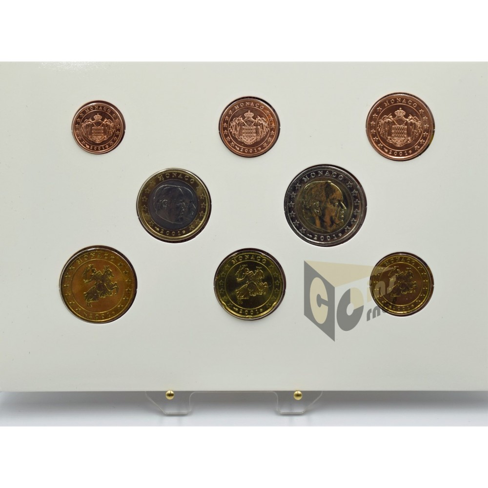 Monaco 2001 - FDC Euro Set 