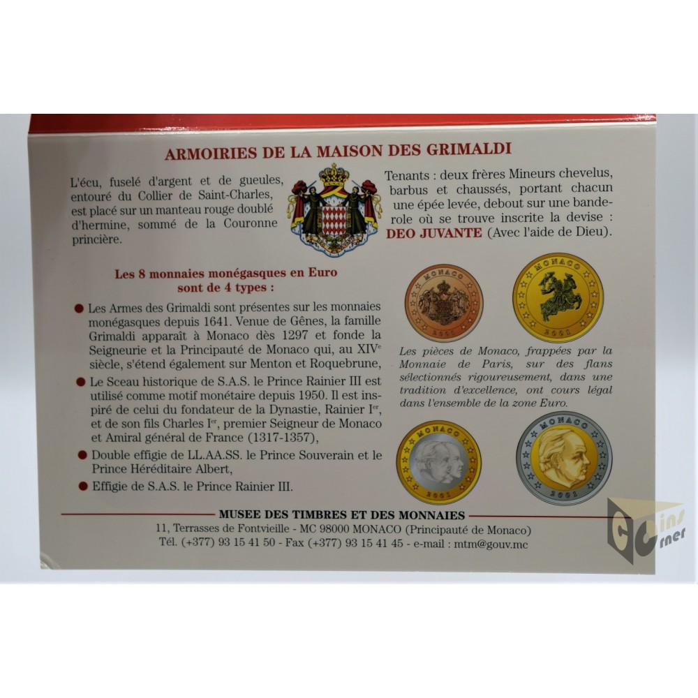 Monaco 2002 - FDC Euro Set 