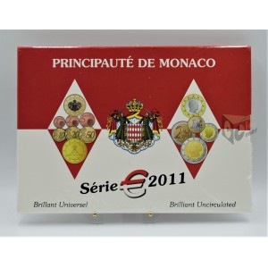 Monaco 2011 - FDC Euro Set with 2 Euro Wedding commemorative coin
