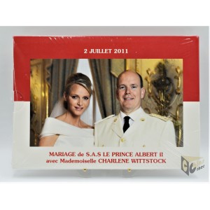 Monaco 2011 - FDC Euro Set with 2 Euro Wedding commemorative coin