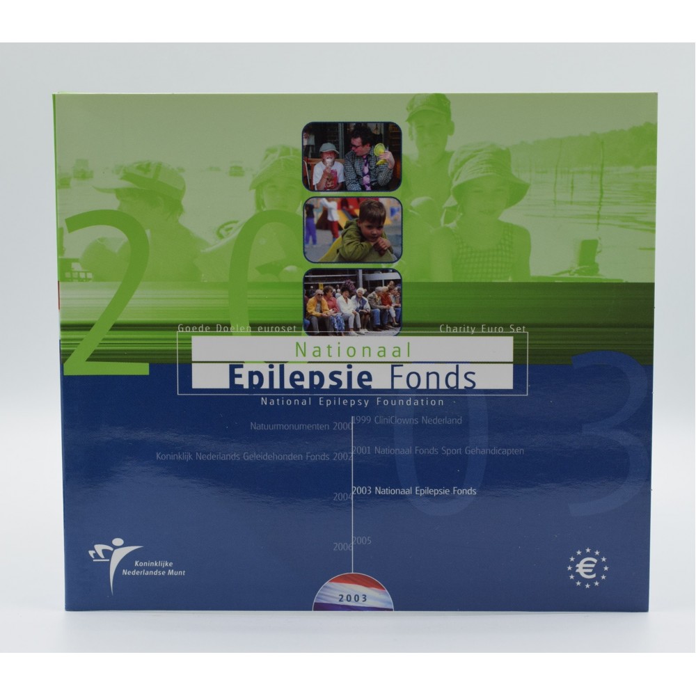 Netherlands 2003 - FDC Euro Set Epilepsy Fund