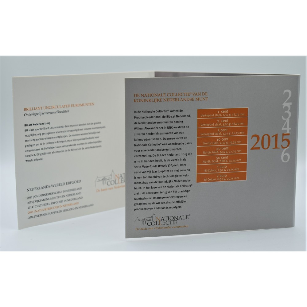 Netherlands 2015 - FDC Euro Set National Collection - Wadden Sea