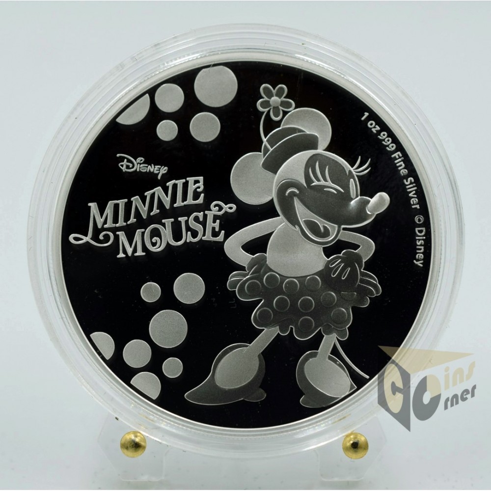 Minnie Mouse Polka Dots 1 Oz Proof - 2019 Niue