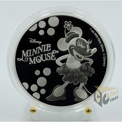 Minnie Mouse Polka Dots 1 Oz Proof - 2019 Niue