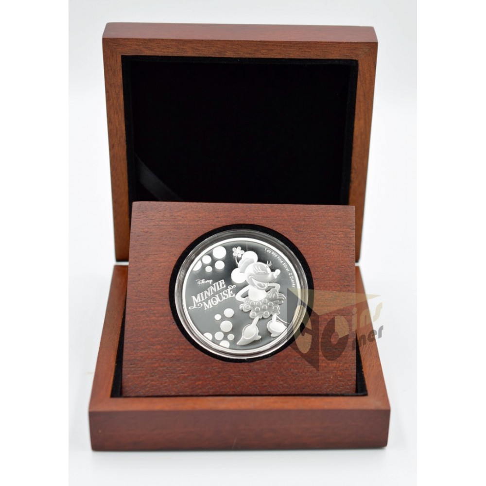Minnie Mouse Polka Dots 1 Oz Proof - 2019 Niue