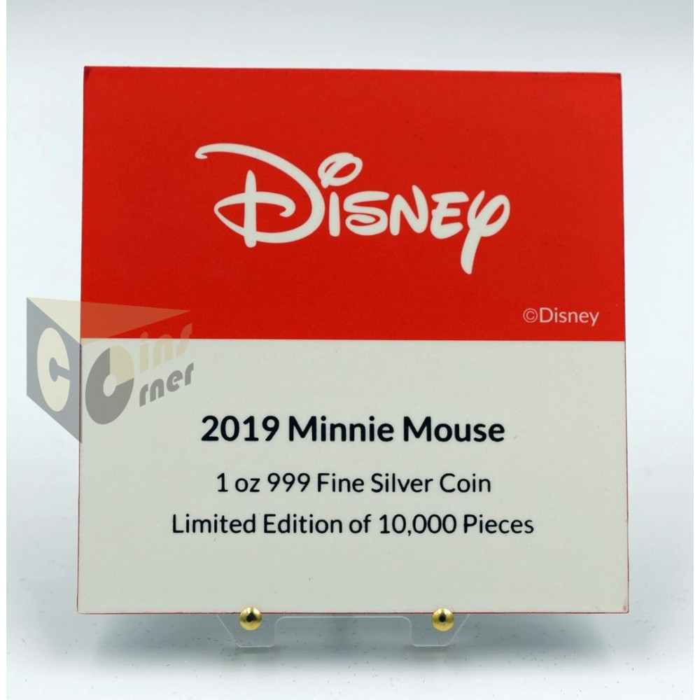 Minnie Mouse Polka Dots 1 Oz Proof - 2019 Niue