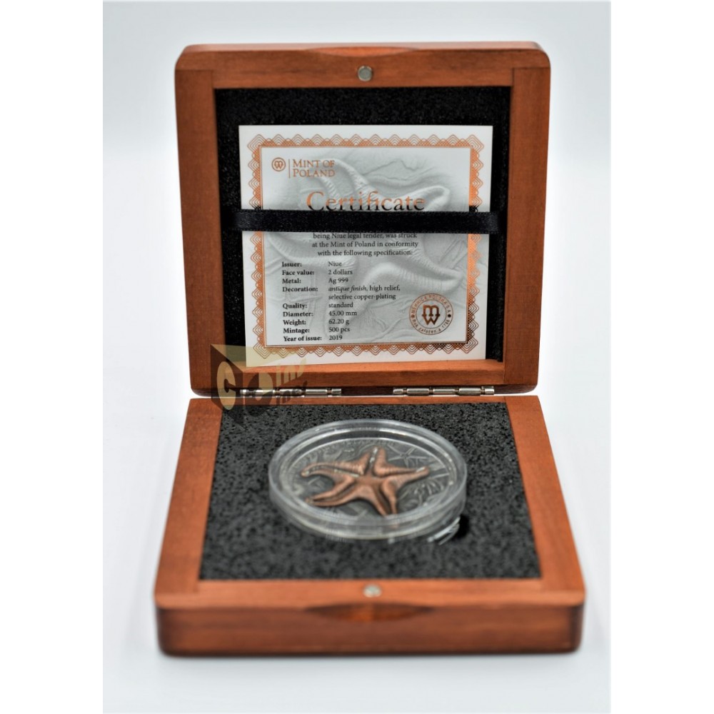 Starfish World of Fossils 2 Oz - 2021 Niue