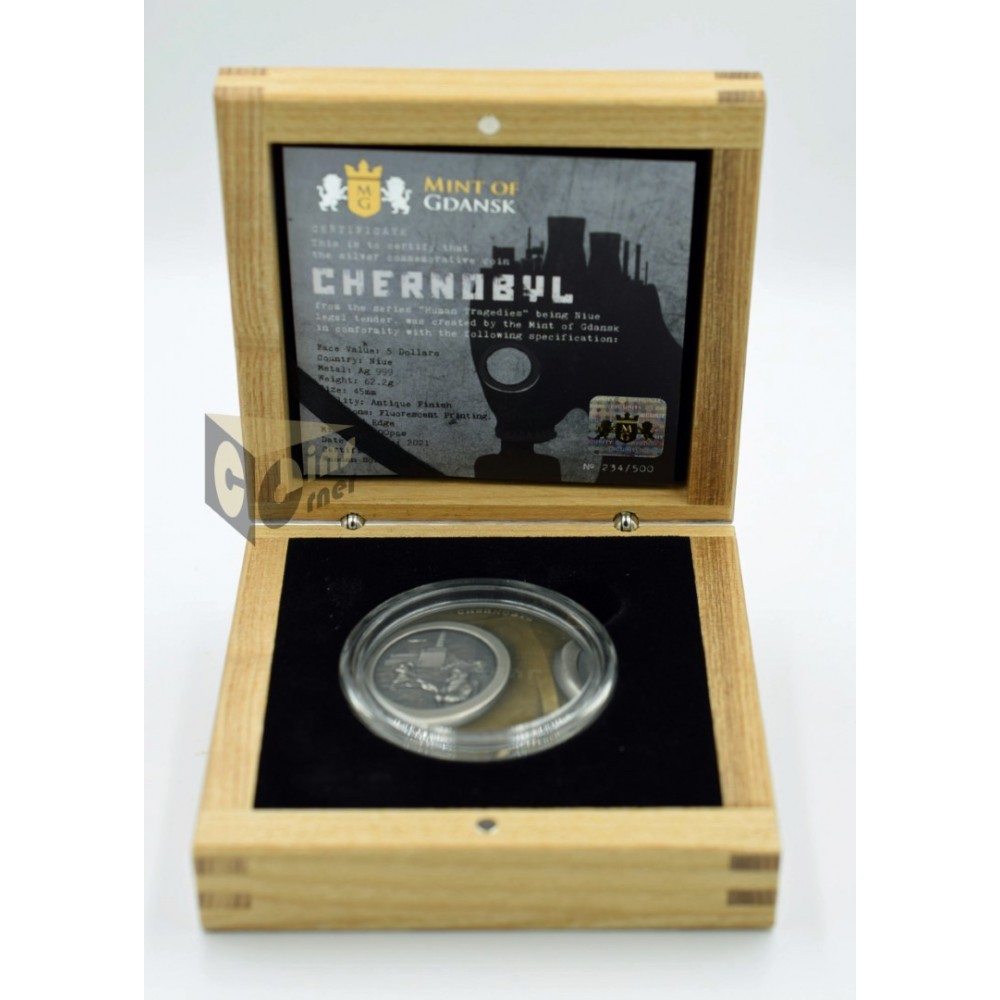 Chernobyl Human Tragedies 2 Oz - 2021 Niue