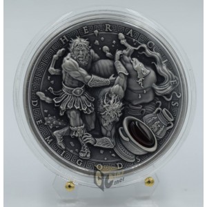 Niue 2021 Heracles Demigods Series 2 Oz Silver High Relief Antique Finish Coin
