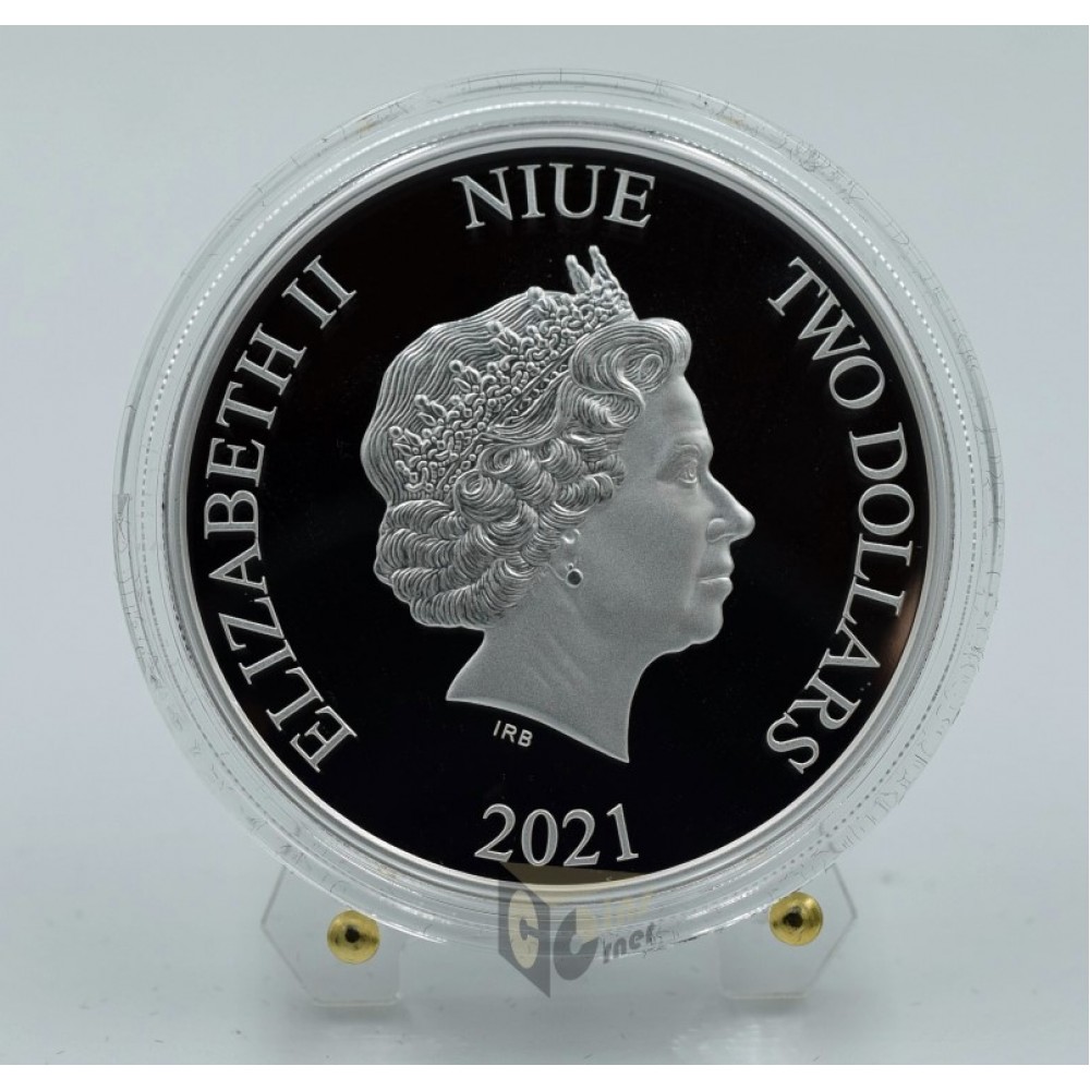 Niue 2021 Droid IG-11 Mandalorian Star Wars Series 1 Oz Silver Proof Coin