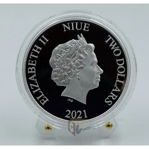 Niue 2021 Droid IG-11 Mandalorian Star Wars Series 1 Oz Silver Proof Coin