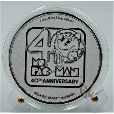 Ms.PAC-MAN 40th anniversary 1 Oz - 2021 Niue