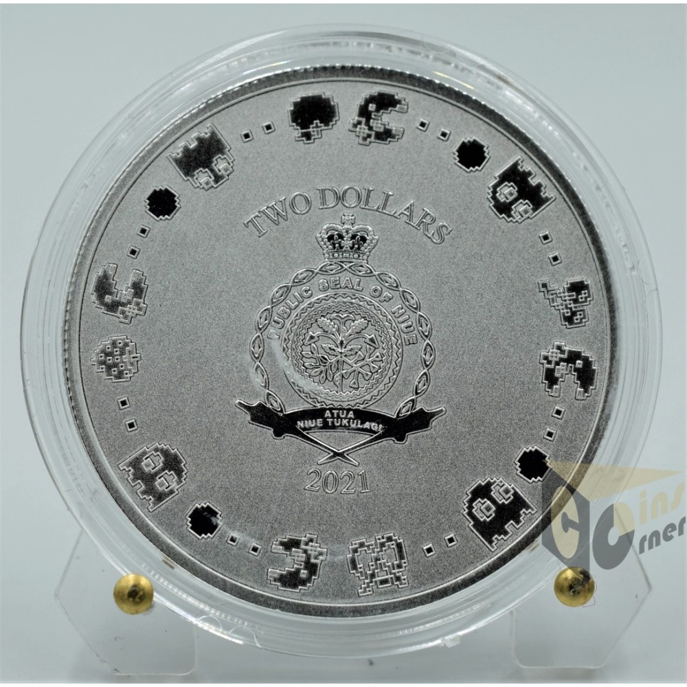 Ms.PAC-MAN 40th anniversary 1 Oz - 2021 Niue