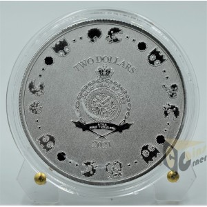 Ms.PAC-MAN 40th anniversary 1 Oz - 2021 Niue