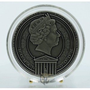 Niue 2021 Mars Roman Gods Series 2 Oz Silver High Relief Antique Finish Coin