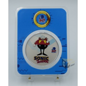 Dr. Eggman - Sonic the Hedgehog 30th Anniversary 1 Oz  Colorized - 2021 Niue