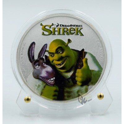 Niue 2021 Shrek 1 Oz Silver Colorized Coin
