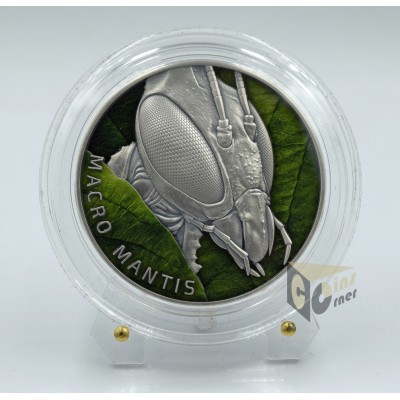 Niue 2022 Macro Mantis Macro Insects series 2 Oz Silver Coins 