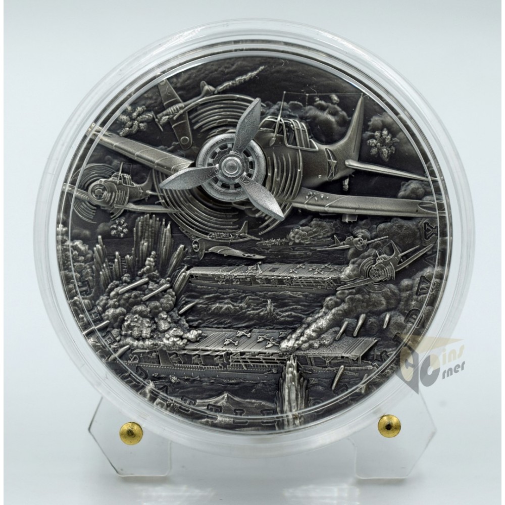 Battle of Midway Sea Battles 2 Oz - 2021 Niue