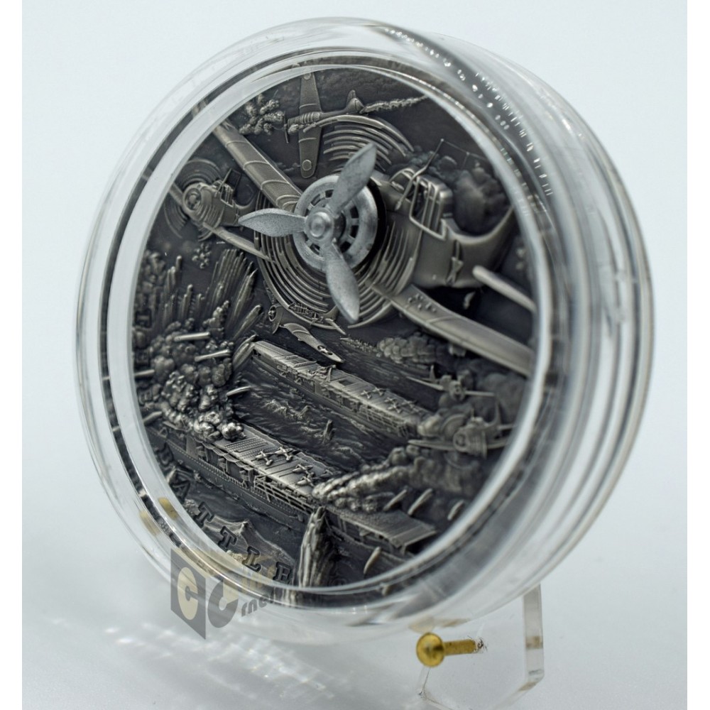 Battle of Midway Sea Battles 2 Oz - 2021 Niue