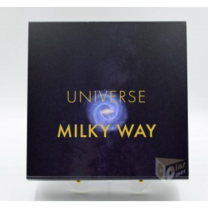 Milky Way Universe Domed 2 Oz with Meteorite Insert - 2021 Niue