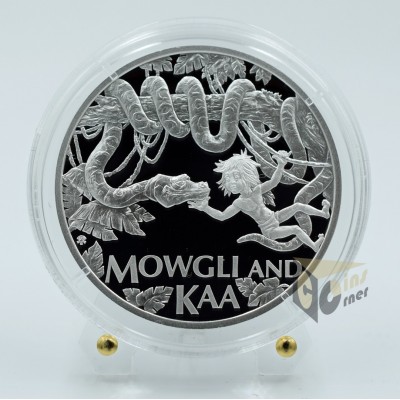 Mowgli and Snake Kaa Jungle Book 1 Oz Proof - 2022 Niue