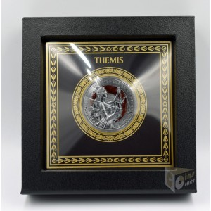 Niue 2022 Themis Goddess of Justice 1 Oz with Resin Fill Silver Coin