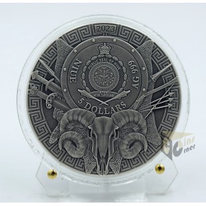 Niue 2023 Argo Ship Argonauts 2 Oz Antique Finish Silver Coins