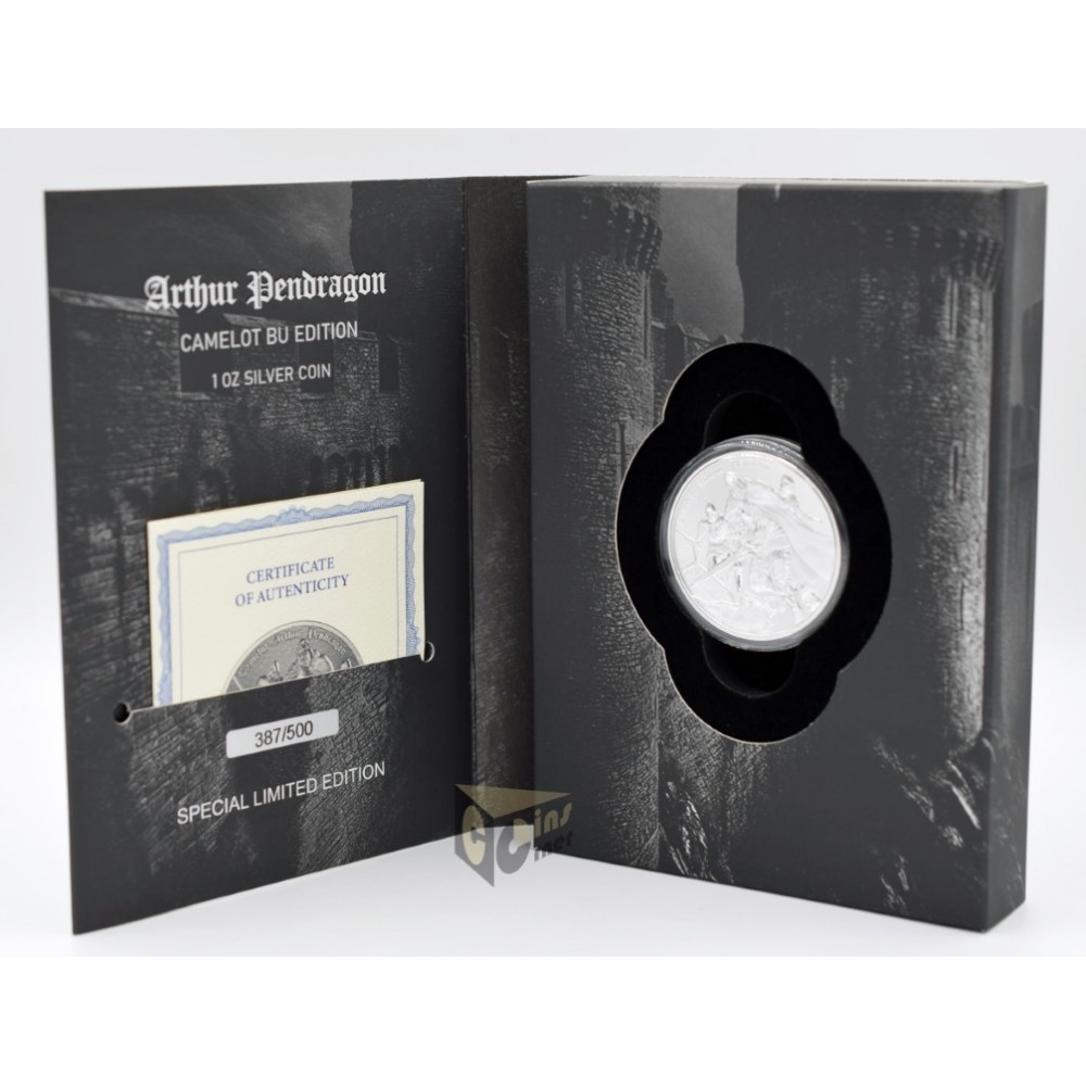 Niue 2023 Camelot Arthur Pendragon 1 oz Silver Matte Proof Coin Special Box Edition