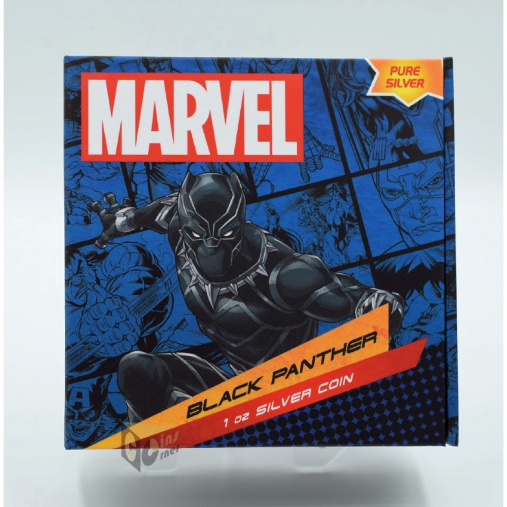Niue 2023 Black Panther Marvel Classic Superheroes 1 Oz Silver Proof Coin