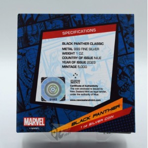 Niue 2023 Black Panther Marvel Classic Superheroes 1 Oz Silver Proof Coin