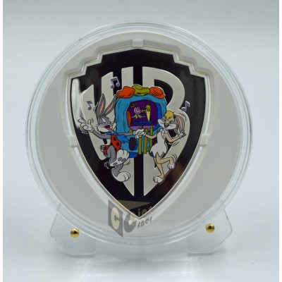Niue 2023 Flintstones Looney Tunes Mashups 2 Oz Proof Colorized Silver Coin