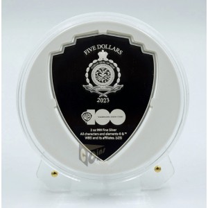 Niue 2023 Flintstones Looney Tunes Mashups 2 Oz Proof Colorized Silver Coin