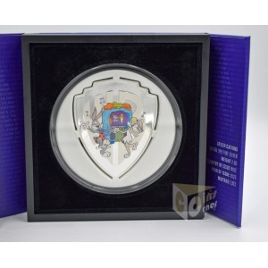 Niue 2023 Flintstones Looney Tunes Mashups 2 Oz Proof Colorized Silver Coin