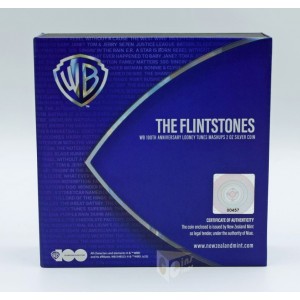 Niue 2023 Flintstones Looney Tunes Mashups 2 Oz Proof Colorized Silver Coin