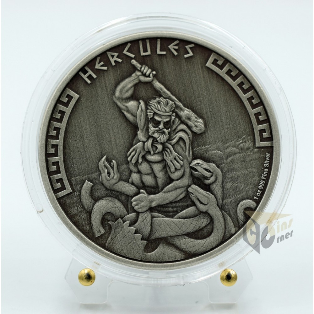 Hercules Heroes of Greek Mythology 1 Oz Antique Finish  - 2023 Niue
