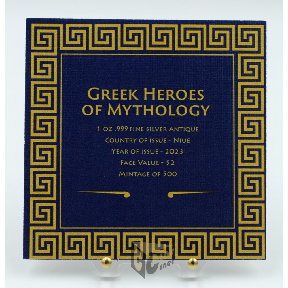 Hercules Heroes of Greek Mythology 1 Oz Antique Finish  - 2023 Niue