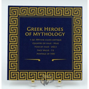 Hercules Heroes of Greek Mythology 1 Oz Antique Finish  - 2023 Niue