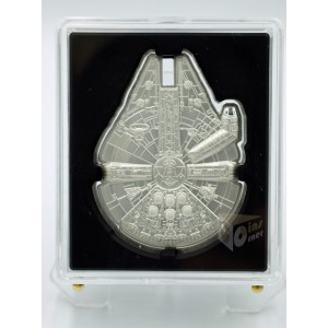 Niue 2023 Millennium Falcon Star Wars 2 Oz Proof Shaped Silver Coin