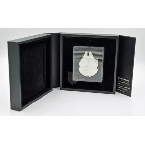 Niue 2023 Millennium Falcon Star Wars 2 Oz Proof Shaped Silver Coin