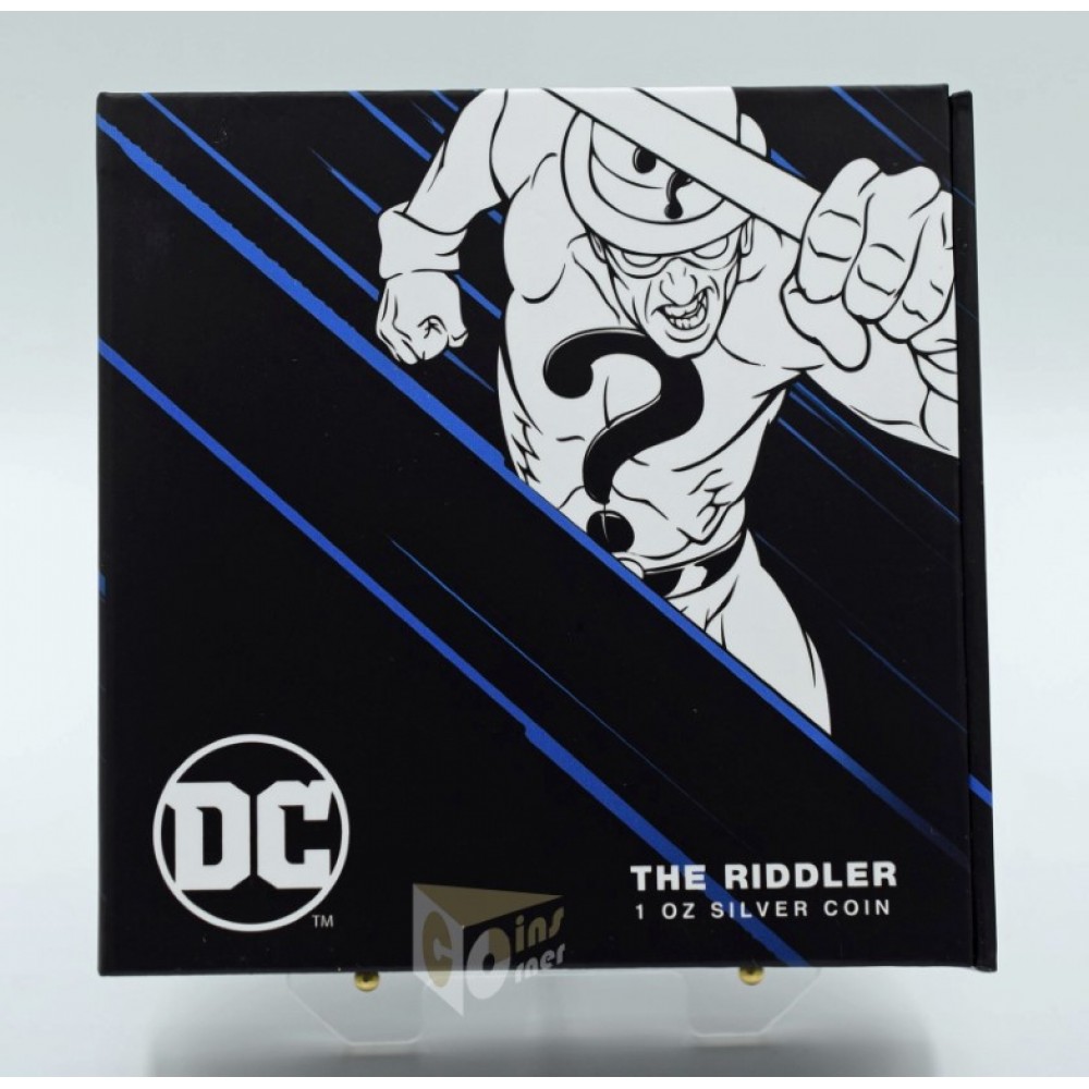 Niue 2023 The Riddler DC Villains 1 Oz Silver Proof Coin