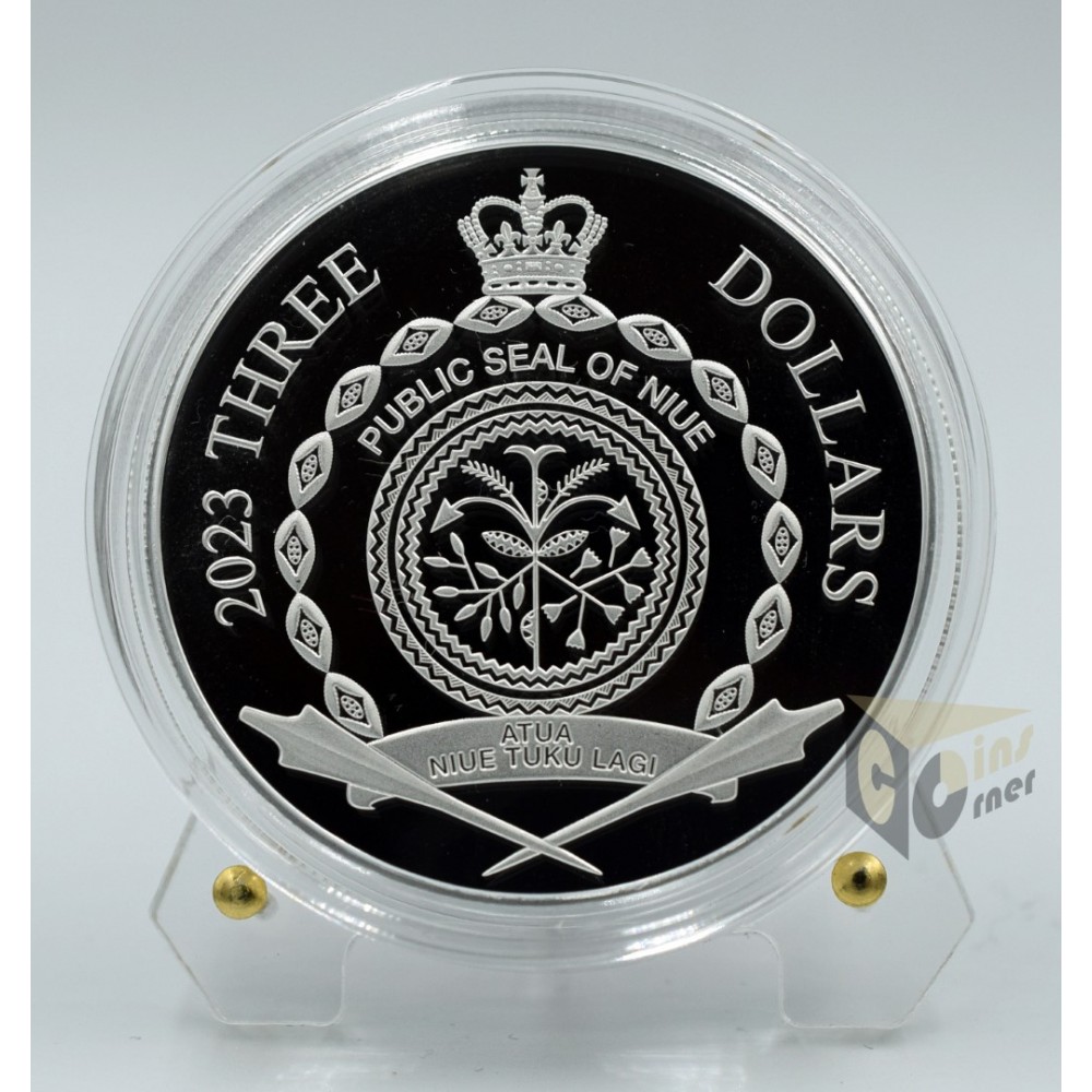 Roulette Wheel Spinning 1.5 Oz Silver - 2023 Niue