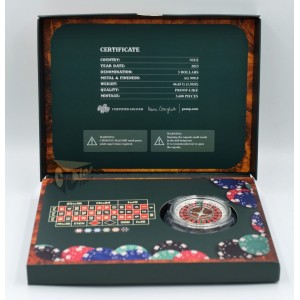 Roulette Wheel Spinning 1.5 Oz Silver - 2023 Niue