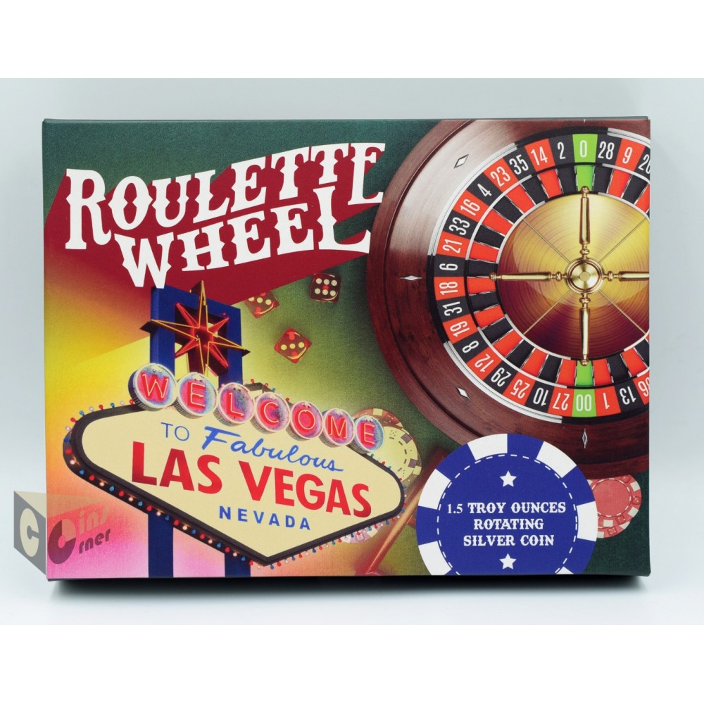 Roulette Wheel Spinning 1.5 Oz Silver - 2023 Niue