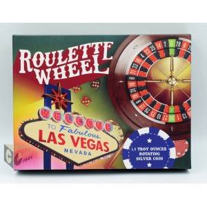 Roulette Wheel Spinning 1.5 Oz Silver - 2023 Niue