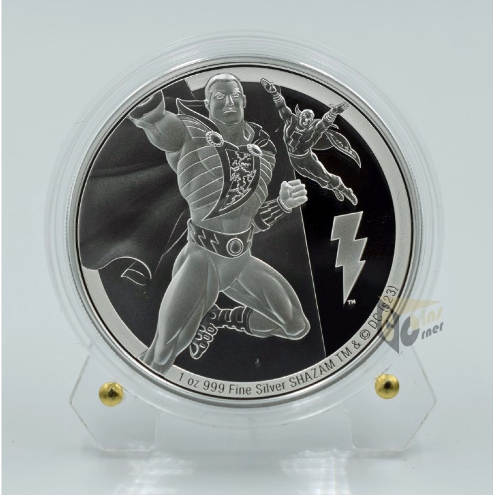 Niue 2023 Shazam DC Classic Superheroes 1 Oz Silver Proof Coin